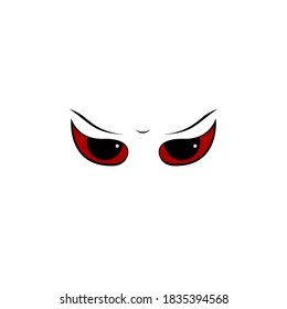 angry expression from red eyes demon and devil series