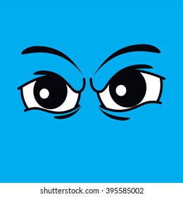angry eye illustration theme vector art illustration