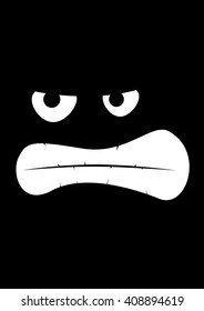 Angry Face Stock Vector (Royalty Free) 408894619 | Shutterstock