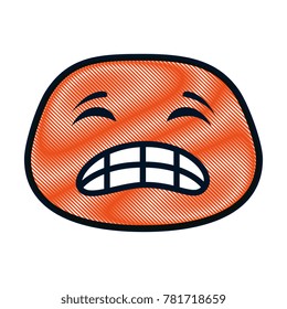 angry face emoji character
