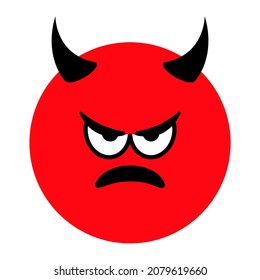 Angry face. Emoji icon vector. Emoticon sign. Vector illustration.