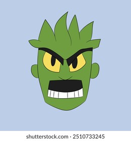 angry face emotion face character illustration cartoon