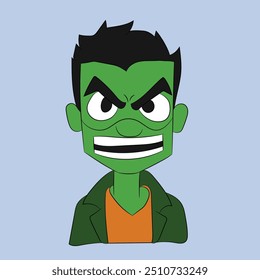 angry face emotion face character illustration cartoon