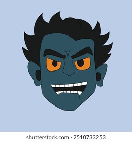 angry face emotion face character illustration cartoon