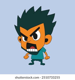 angry face emotion face character illustration cartoon