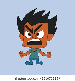 angry face emotion face character illustration cartoon