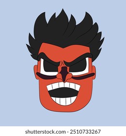 angry face emotion face character illustration cartoon