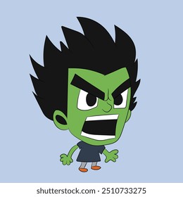 angry face emotion face character illustration cartoon