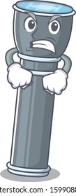 angry face flashlight Scroll cartoon character design