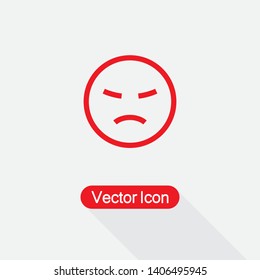 Angry Face Icon, Angry Face IconVector Illustration Eps10