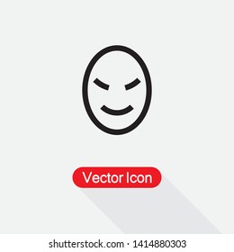 Angry Face Icon, Smile Icon Vector Illustration Eps10