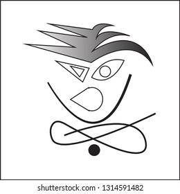 angry face image