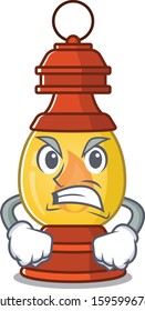 angry face lantern Scroll cartoon character design