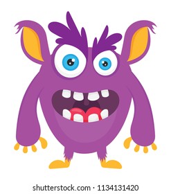 
An angry faced creature with standing bat like ears describing the concept of batear monster 
