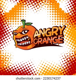 Angrauer, schnell bewegender Ninja Horror-Logo-Cartoon-Vektorgrafik 