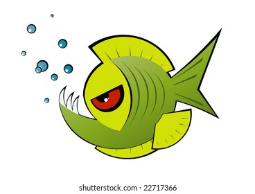 angry fish symbol