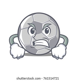 Angry football character cartoon style