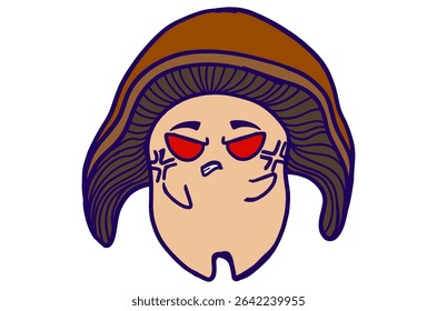 A Angry Fungi Friends Stickers