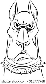 angry funny dog
