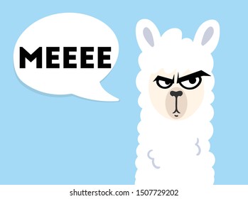 Angry funny sheep cartoon vector illustration design