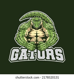 Angry Gators Mascot Logo Illustrations