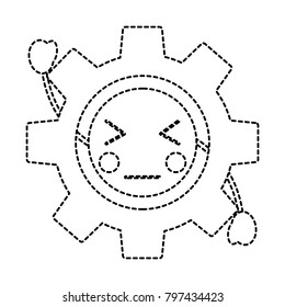 angry gear kawaii icon image