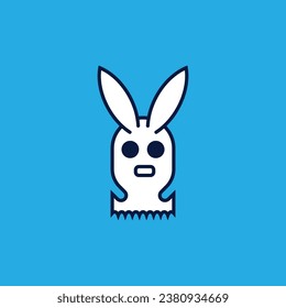 Angry ghost character icon. Abstract celebration vector graphic simple flat illustration. Great for industry, business, celebrations and hobbies.