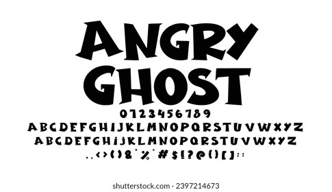 Angry Ghost horror halloween font Best Alphabet Alphabet Brush Script Logotype Font lettering handwritten