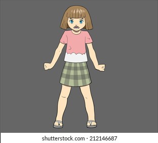 Angry girl