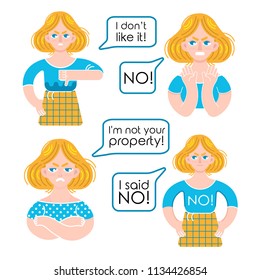 Angry girl emotions