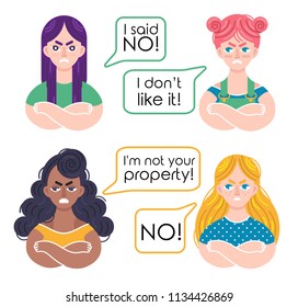 Angry girl emotions