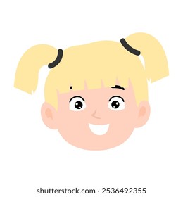 angry girls emoticon face illustration character