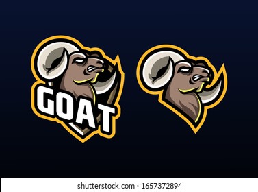 angry goat suitable for team logo or esport logo  and mascot logo, or tshirt design
