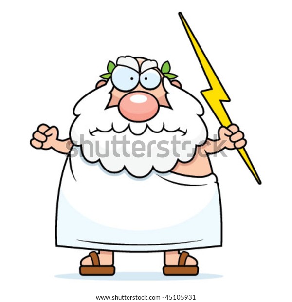 Angry God Stock Vector (Royalty Free) 45105931