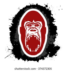 Angry gorilla