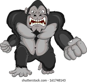 Angry Gorilla Cartoon