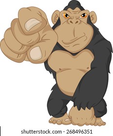 angry gorilla cartoon