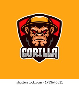 Angry Gorilla E-sport Logo Template