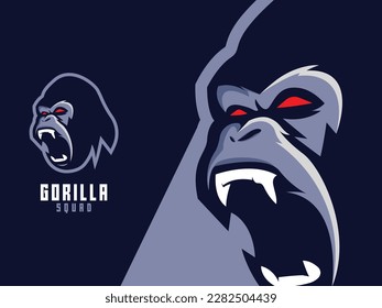 Angry Gorilla Esport Mascot logo.