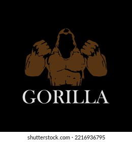 Angry Gorilla Logo Design Templates,vector