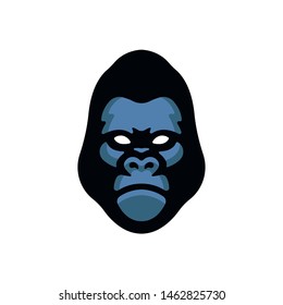 Angry gorilla. Sports mascot. Vector illustration
