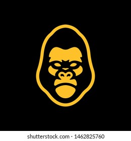 Angry gorilla. Sports mascot. Vector illustration
