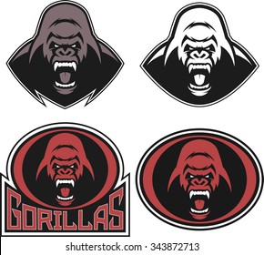 Angry gorilla symbol