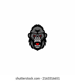 Angry Gorilla Symbol Vector Illustration Stock Vector (Royalty Free ...