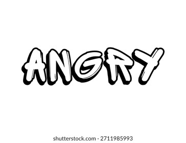 Angry graffiti word Vector fuente
Palabra de fuente del Vector en un fondo blanco