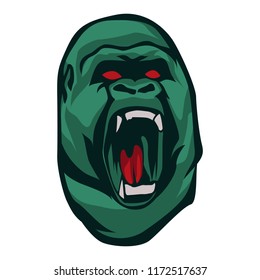 Angry Green Gorilla