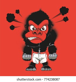 Angry gym gorilla