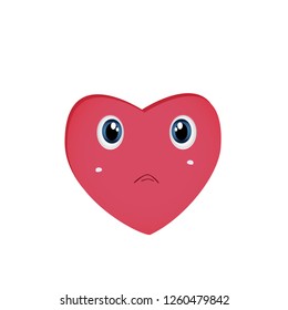 Angry heart shaped.