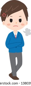 Angry high school student