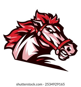 Angry Horse Mascot vector illustration